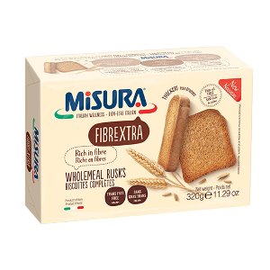 [MISURA] 이태리 미주라 화이버엑스트라 토스트 비스켓 (통밀 98.4%) 320g