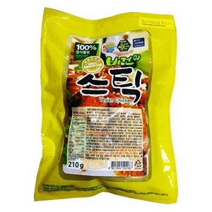 비건스틱 210g (양념치킨맛 볼, Vegan Chicken Balls - 무오신채 / 개당 약 10g)
